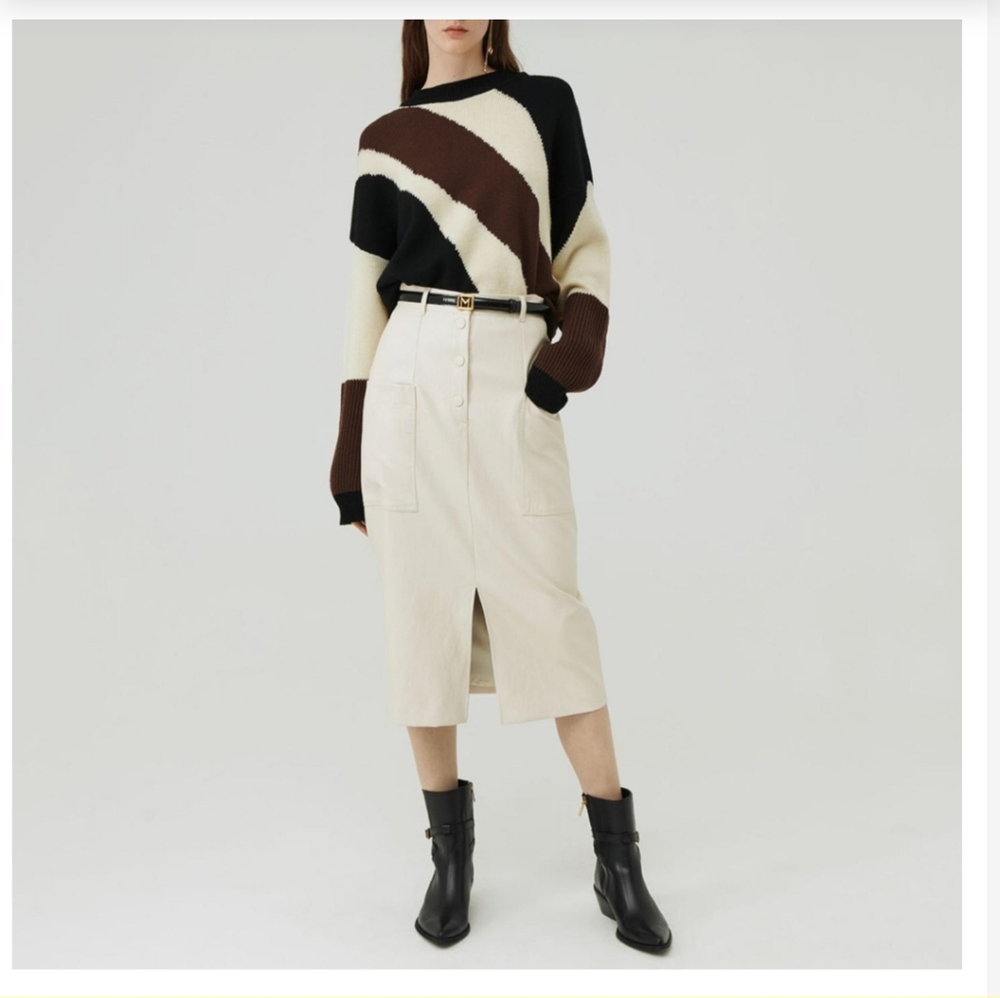 MARELLA virgin wool cancan sweater